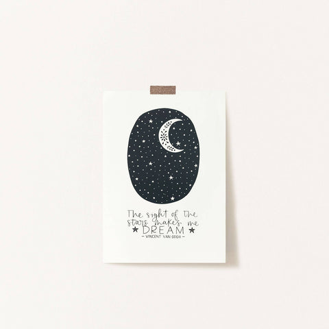 The sight of the stars... A4 Screen Print