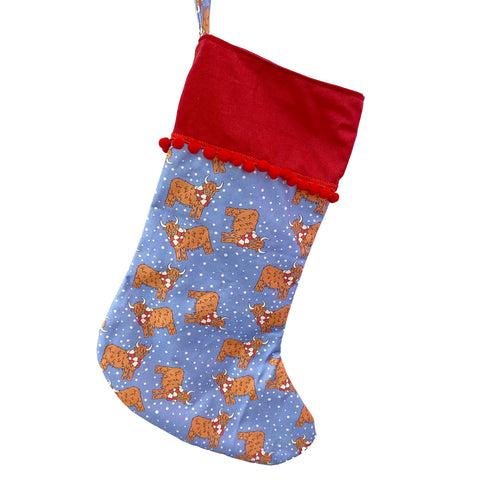 Highland Cow Stocking - Neon Magpie