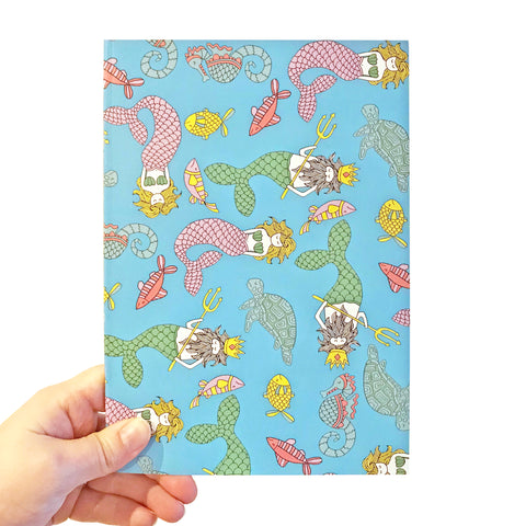 Mermaid A5 Notebook - Neon Magpie