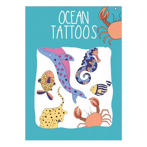 Ocean Transfer Tattoos - Neon Magpie