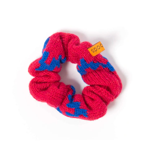 Red Knitted Scrunchie