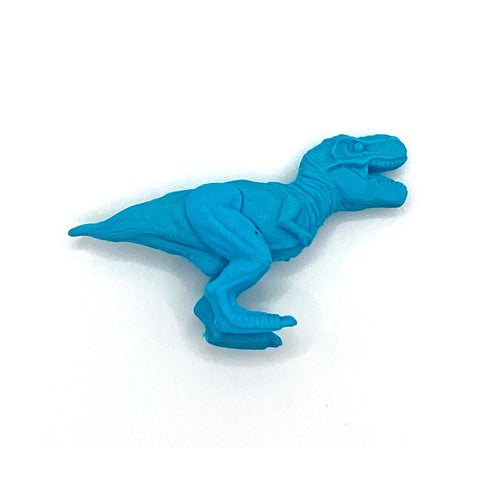 Blue t-rex eraser