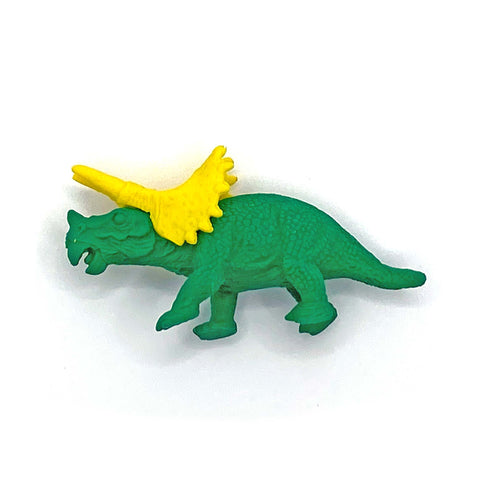 Green triceratops eraser