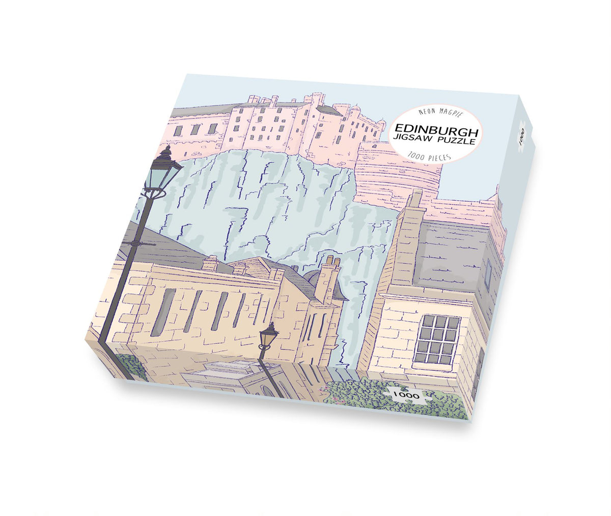Edinburgh Jigsaw Puzzle Neon Magpie