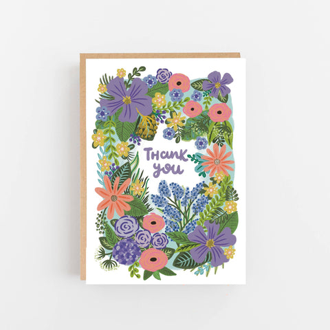 Lilac Flowers Thank You Card