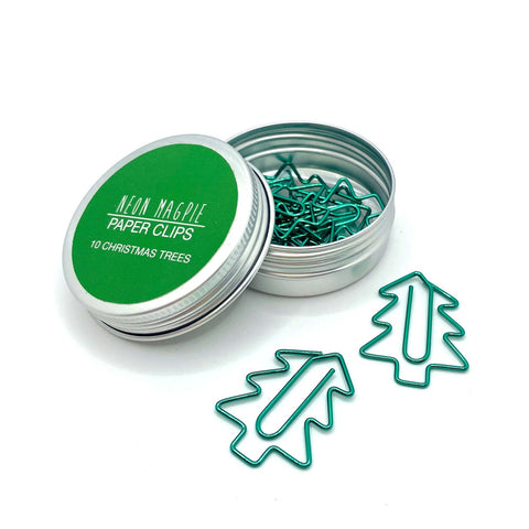 Christmas Tree Paper Clips - Neon Magpie
