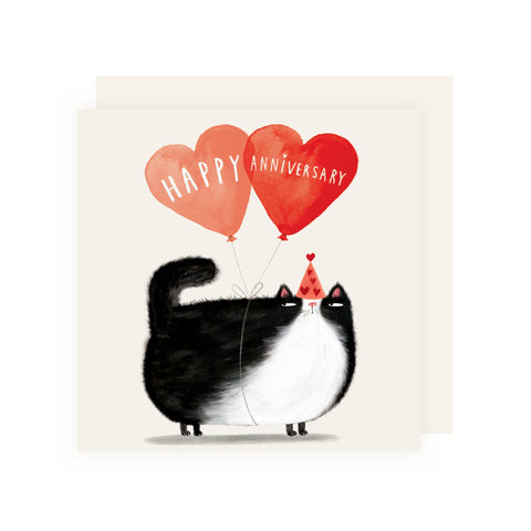 Charley Rabbit - Happy Anniversary Grumpy Cat Card