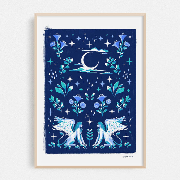 Celestial Sphynx Art Print