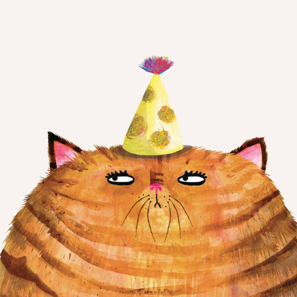 Charley Rabbit - Cat Birthday Party Card