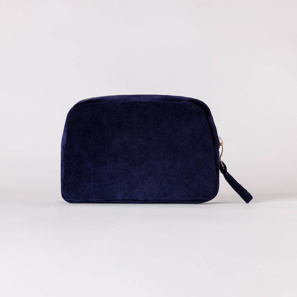 Sun Goddess Cosmetics Bag: Velvet / Navy