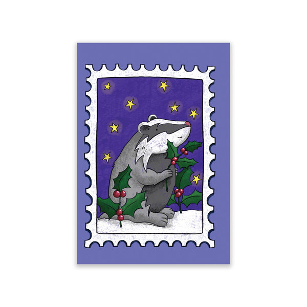 Woodland Stamp Mini Christmas Card Box