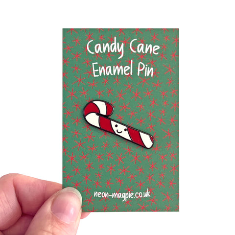Candy Cane Enamel Pin
