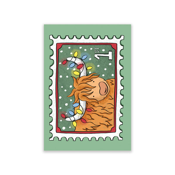 Scotland Stamp Mini Christmas Card Box