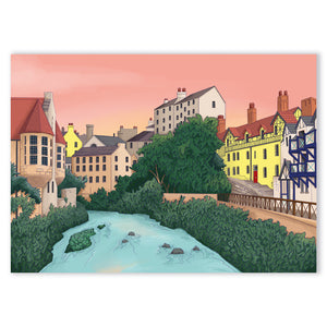 Dean Village Tea Towel