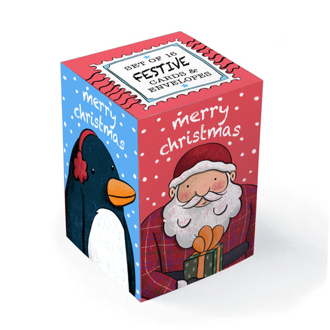 Festive Mini Christmas Card Box