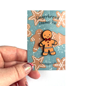 Gingerbread Man Enamel Pin