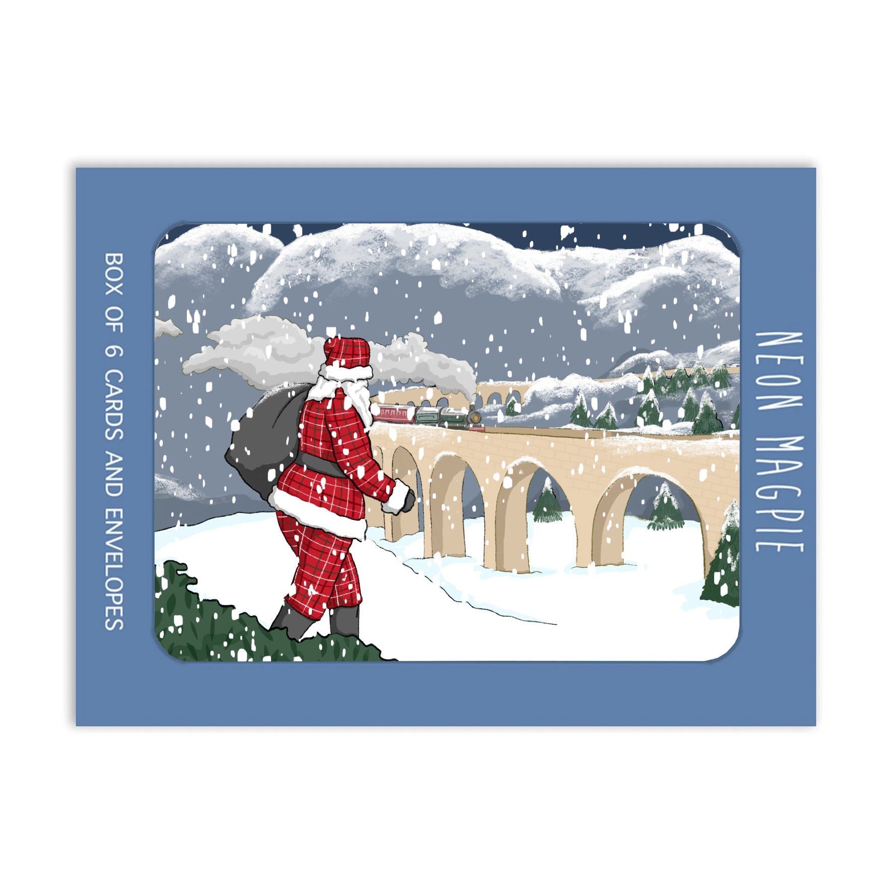 Gold Foil Glenfinnan Box of Christmas Cards