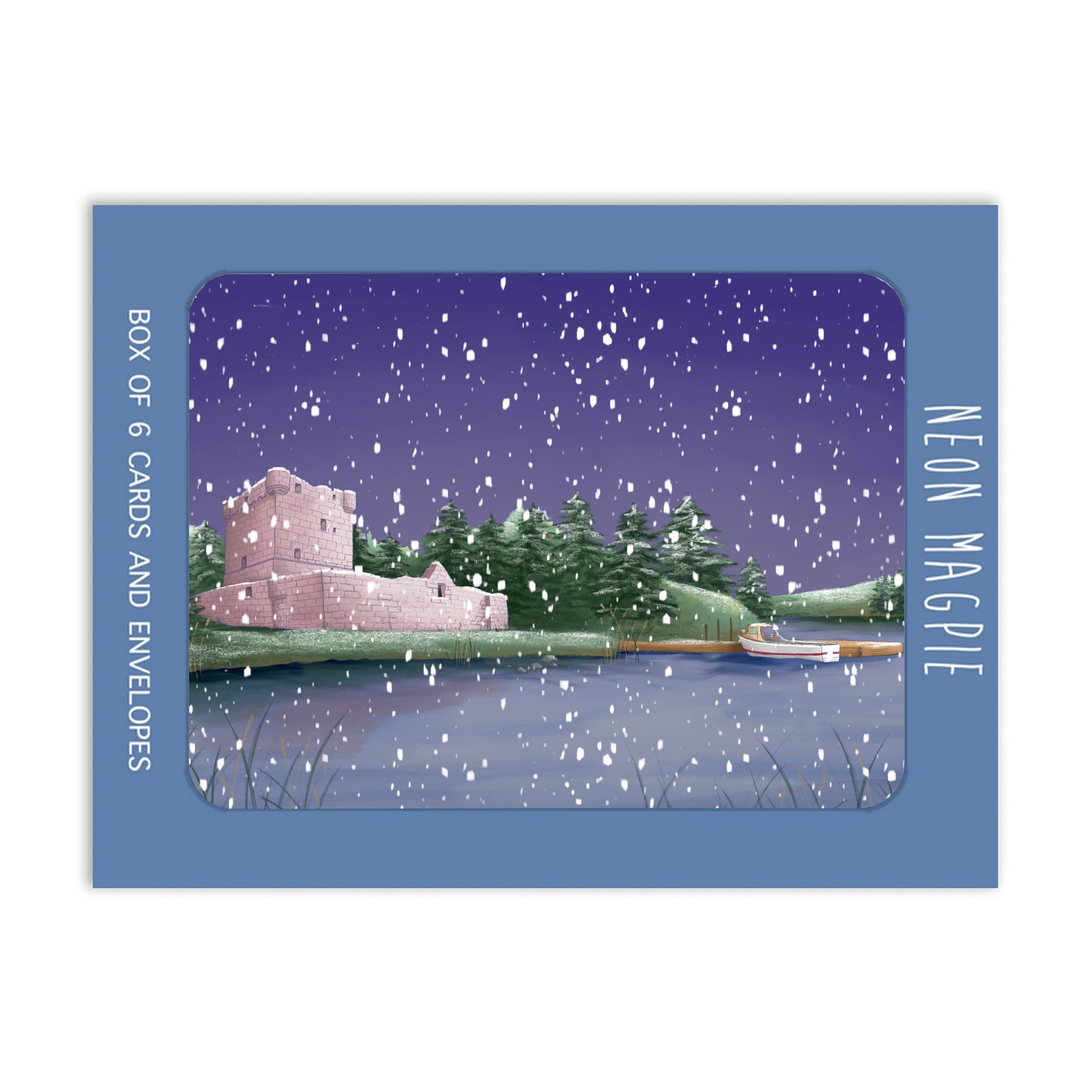 Gold Foil Loch Leven Box of Christmas Cards