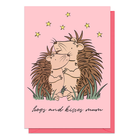 Hedgehog Mother's Day Card