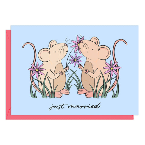 Mouse Wedding Card