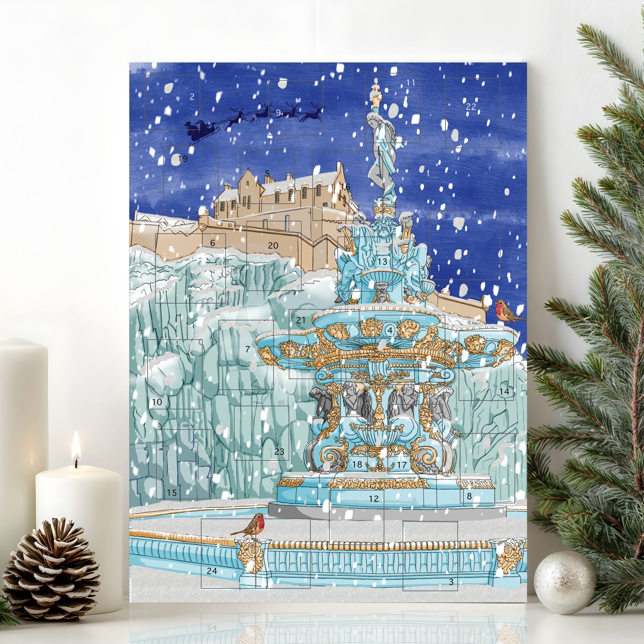 Ross Fountain Glitter Edinburgh Advent Calendar