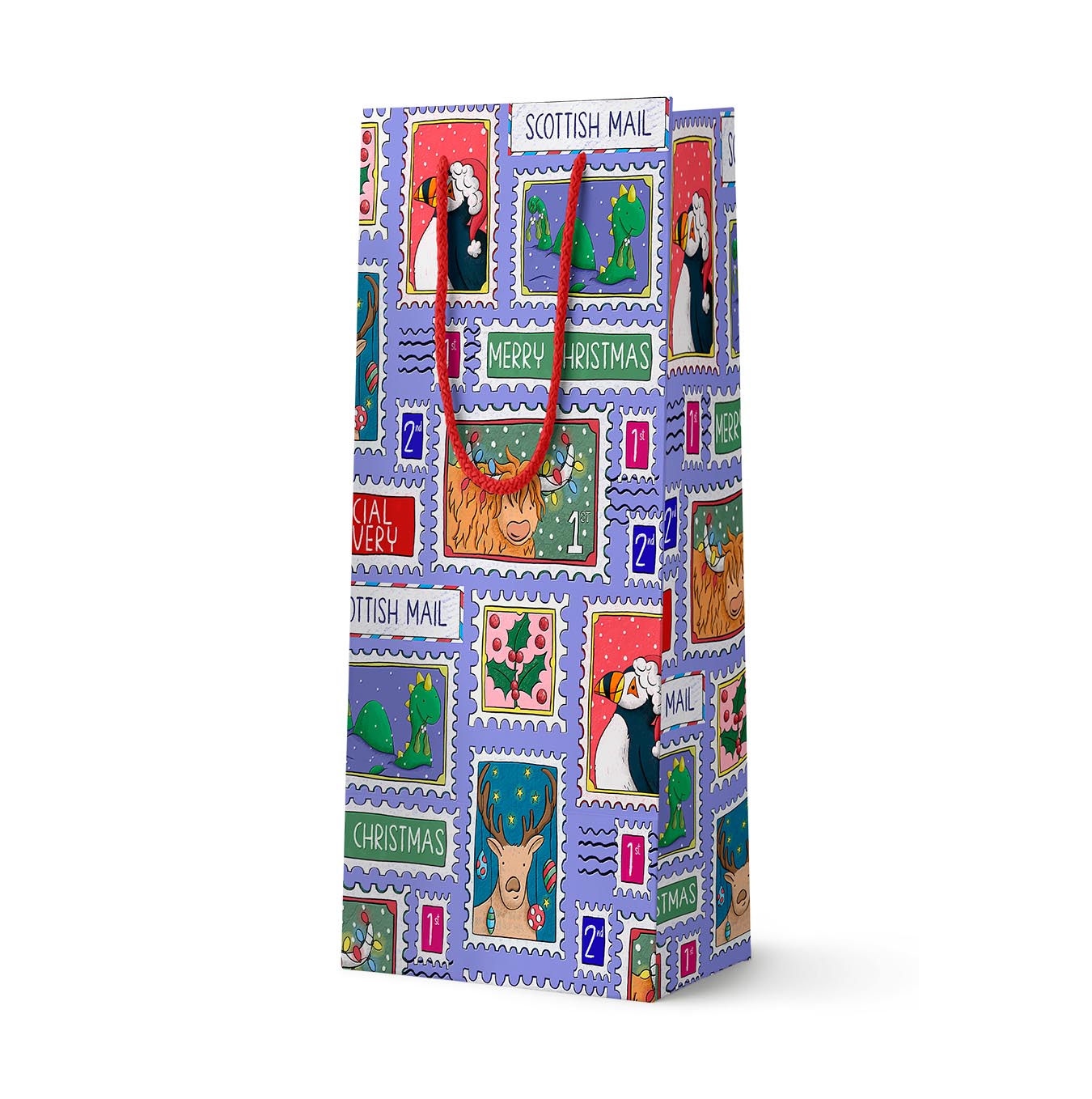 Scotland Stamp Gift Bag Bottle