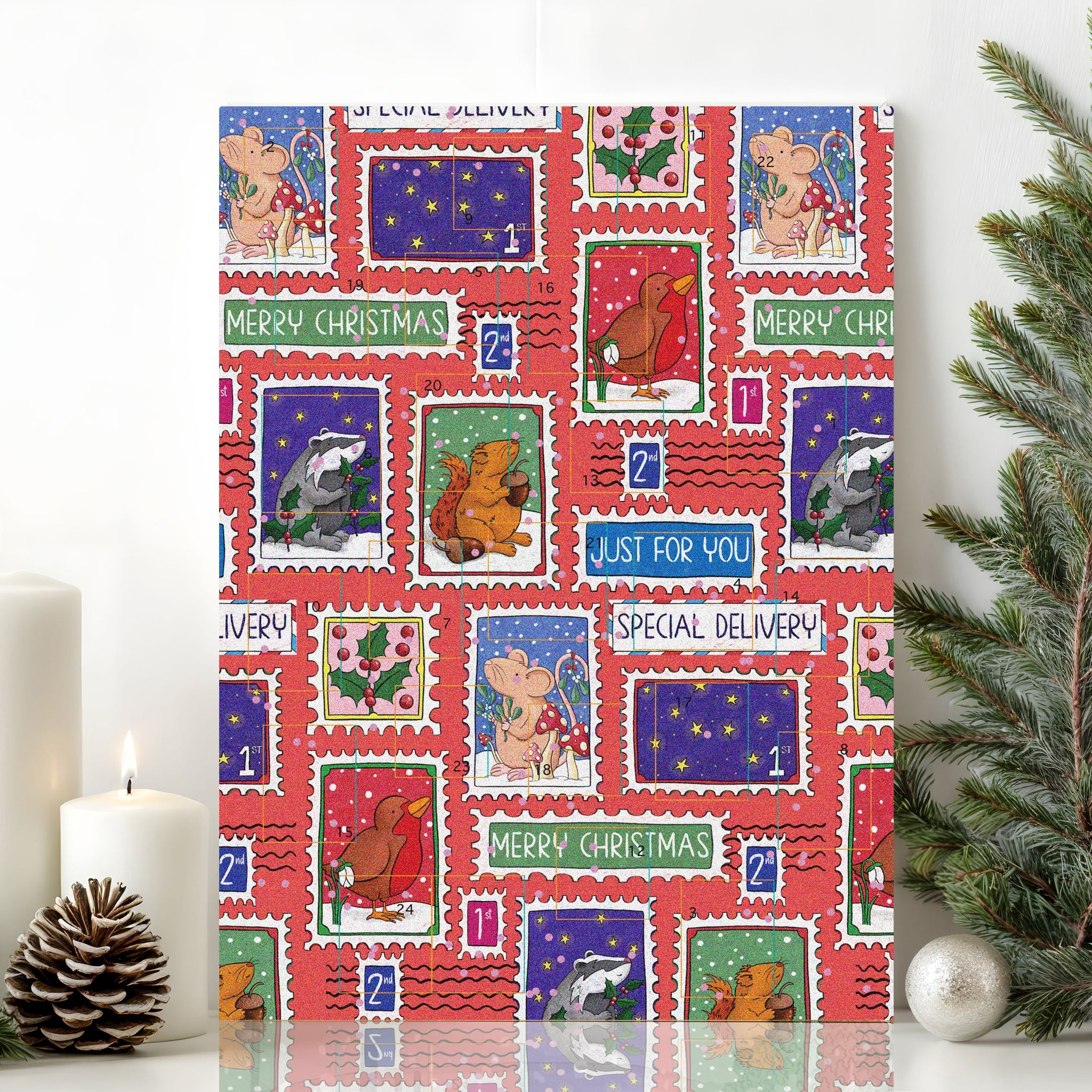 Stamp Glitter Advent Calendar