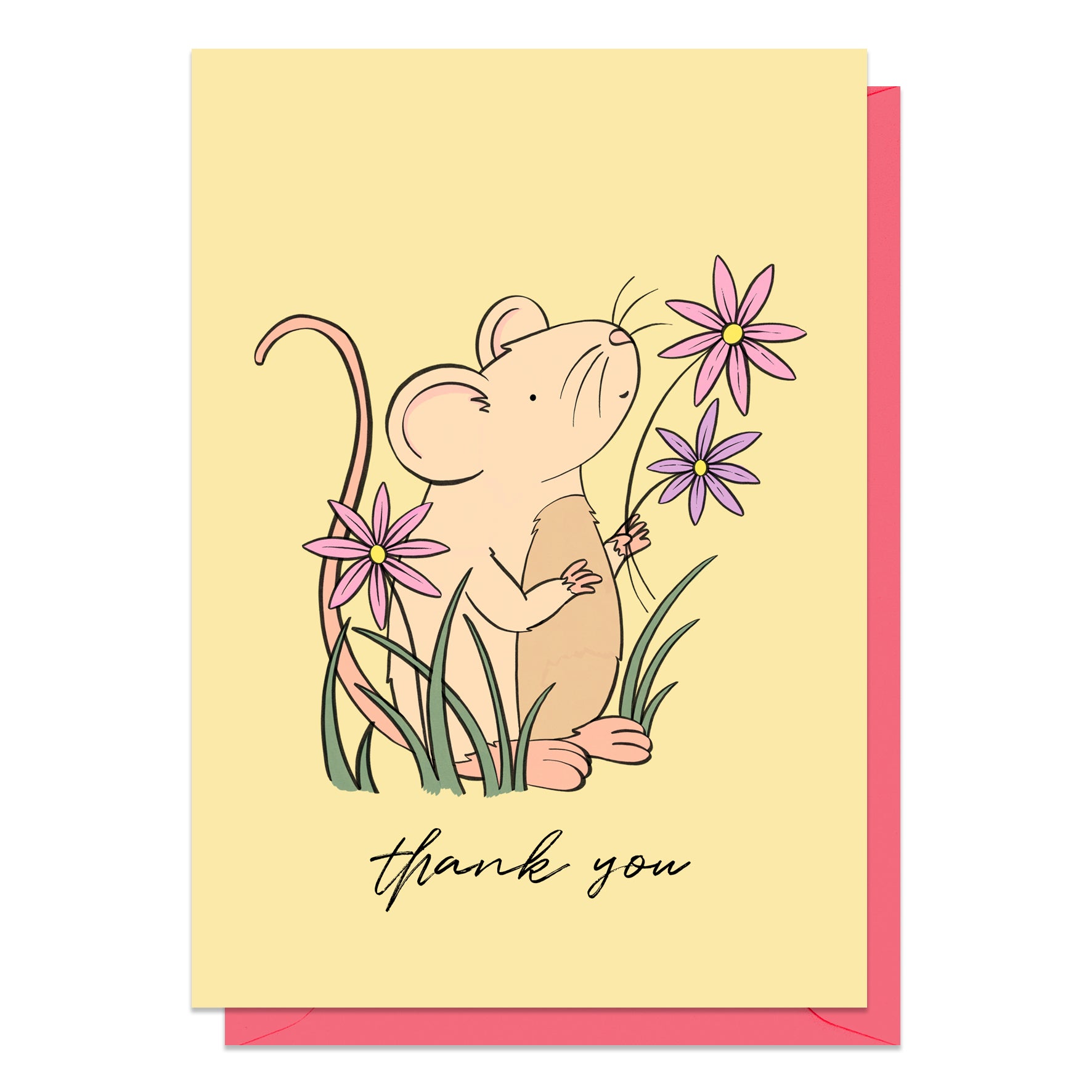 Mouse Thank You Card