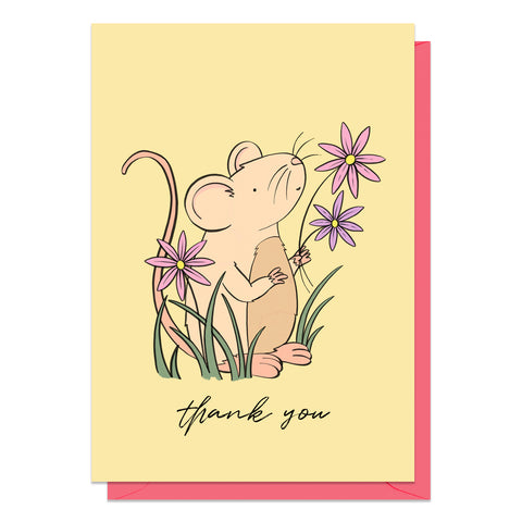 Mouse Thank You Card