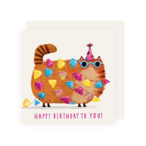 Charley Rabbit - Birthday Party Cat Card