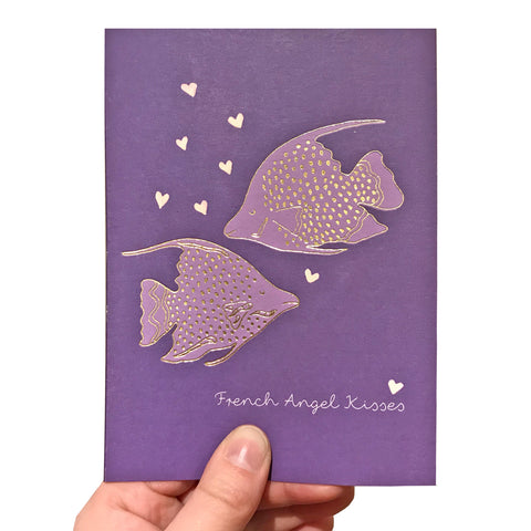 Angel Fish Valentine's Card - Neon Magpie