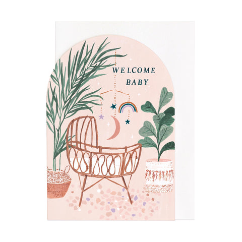 Crib Baby Card