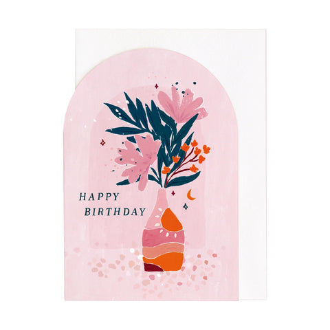 Vase Birthday Card