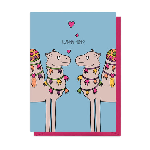 Camel Valentine's Card - Neon Magpie