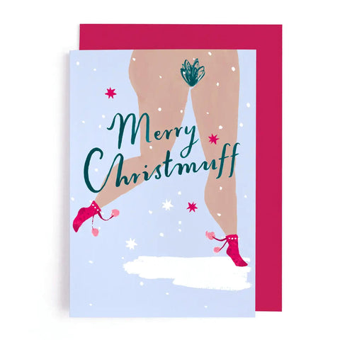 Merry Christmuff Christmas Card