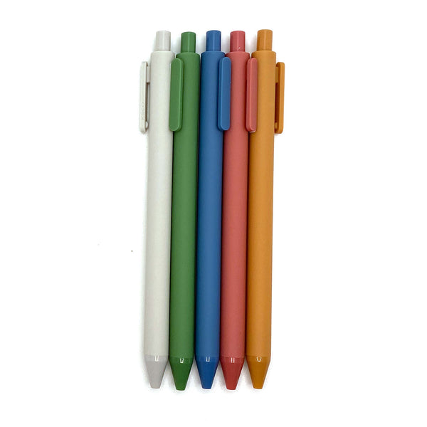 Set of 5 coloured gel pens