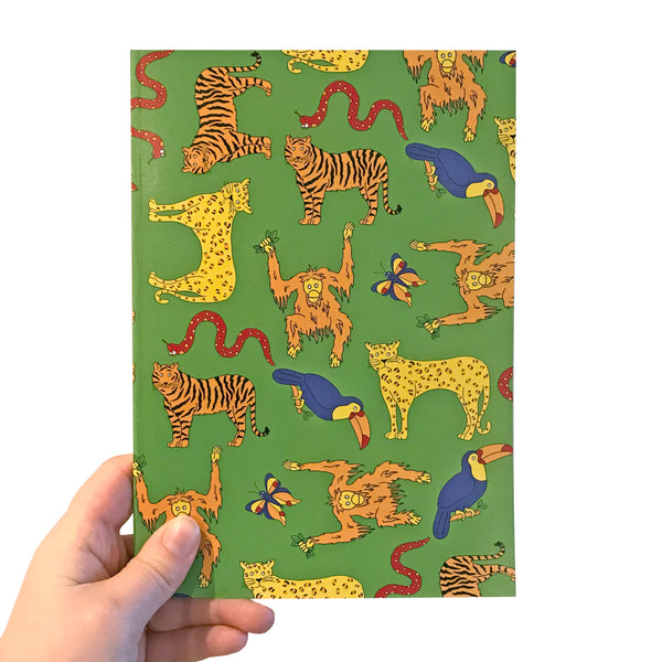 Jungle A5 Notebook - Neon Magpie
