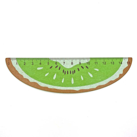 A kiwi slice shaped 15cm ruler