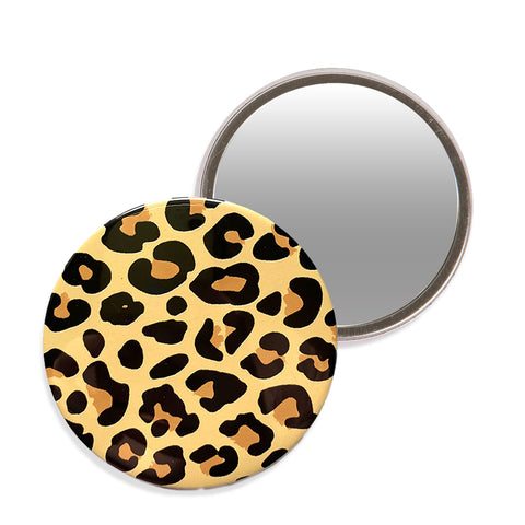 leopard Print Makeup Mirror - Neon Magpie