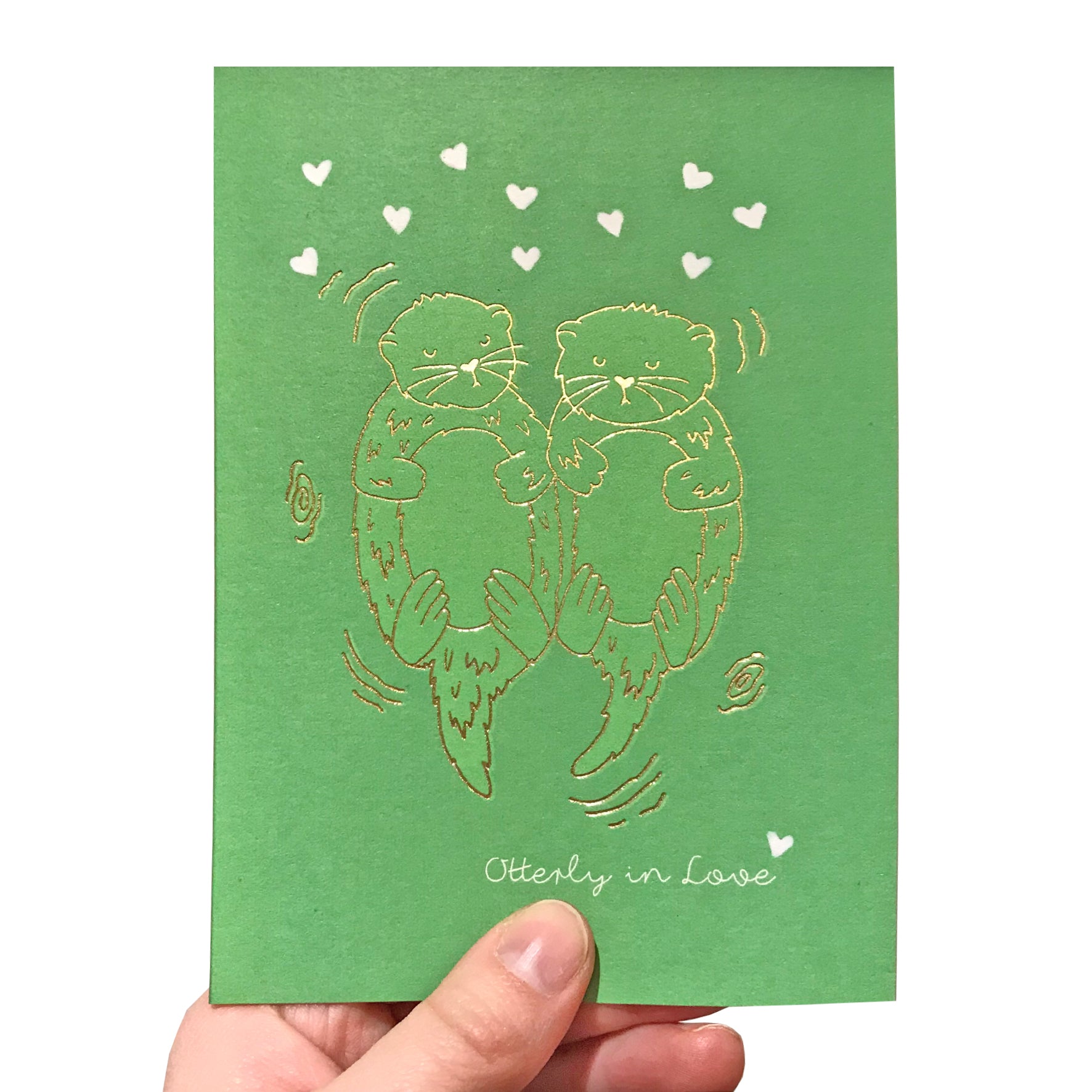 Otter Valentine's Card - Neon Magpie