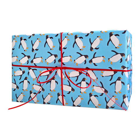 Penguin Wrapping Paper and Gift Tags - Neon Magpie