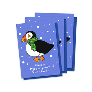 Puffin Mini Christmas Card Pack