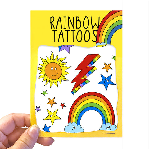 Rainbow Transfer Tattoos