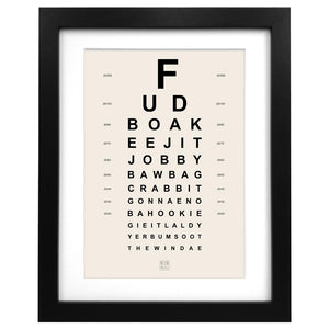 Scottish Eye Test Art Print