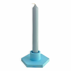 Blue Candle Stick Holder