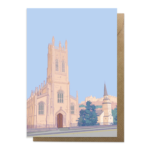 St John's Johns church in Edinburgh card 