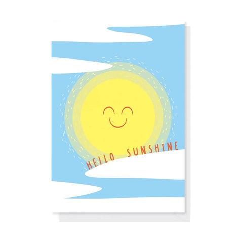 Hello Sunshine Illustrated Greetings Card
