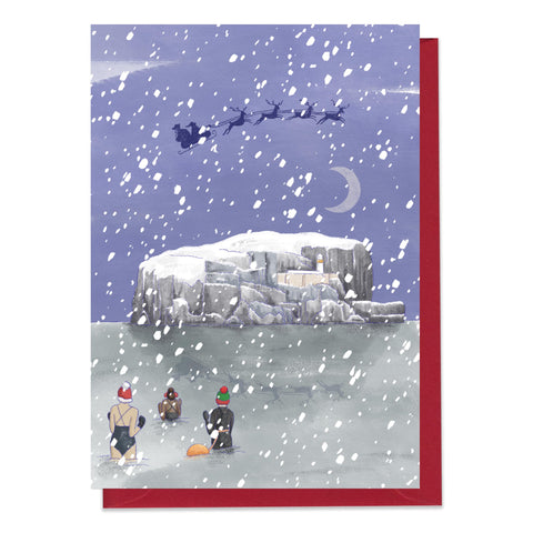 Wild Swimmers and Bass Rock Christmas Card