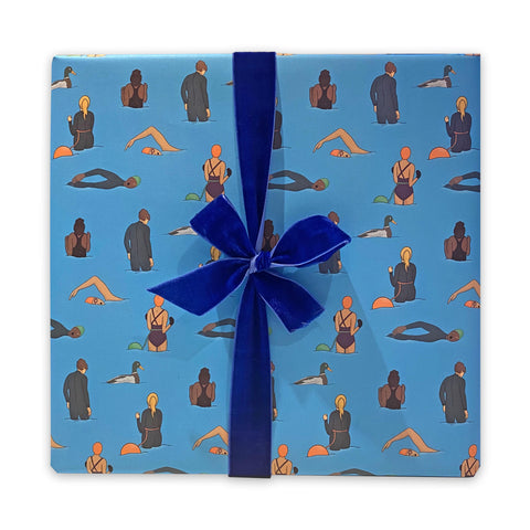 Wild swimmer wrapping paper