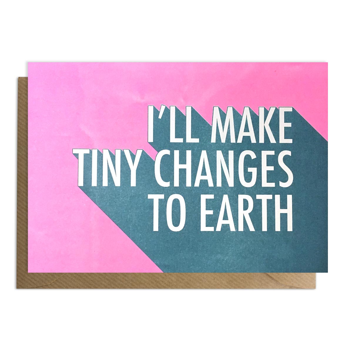 Pink tiny changes to earth card